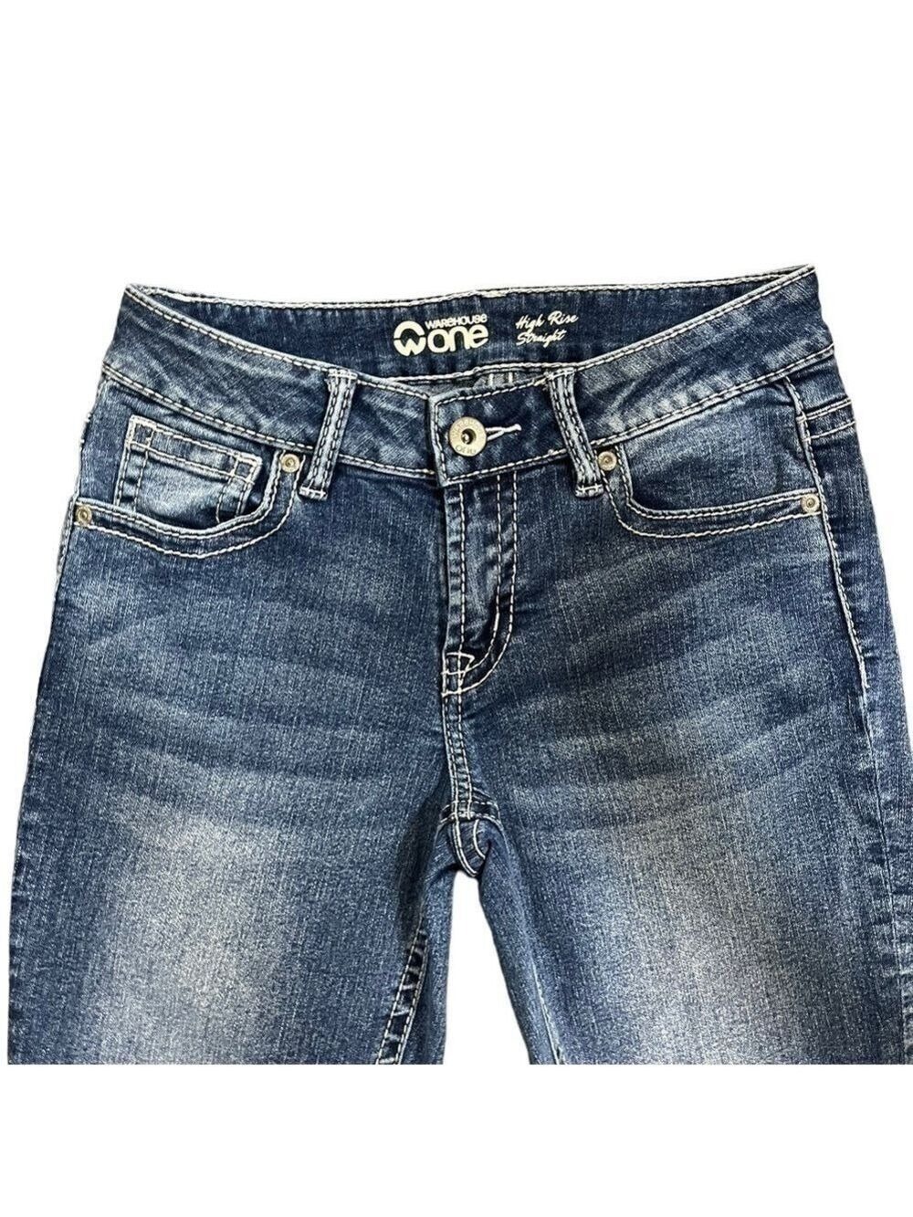 Warehouse One High Rise Straight Jeans - Picture 4 of 7